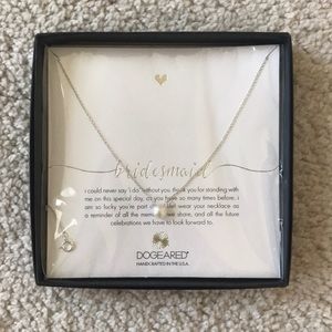 New Dogeared bridal bridesmaid pearl necklace